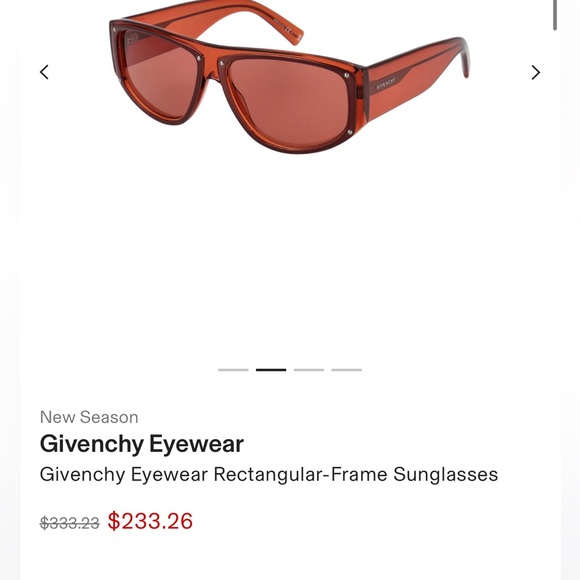 GIVENCHY EYEWEAR RED RETRO SUNGLASSES IN RED Men’s line but can be unisex - Picture 6 of 14
